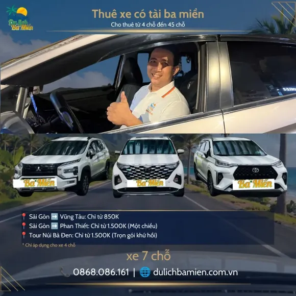Thuê xe Phường Sài Gòn đi Núi Bà Đen