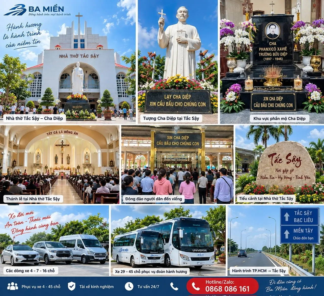 Thu&ecirc; xe đi Cha Diệp
