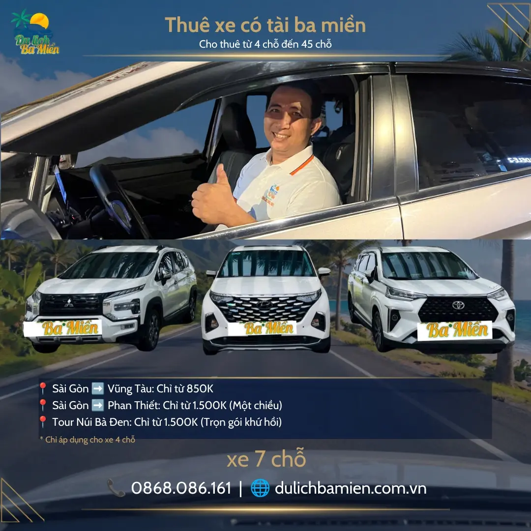 Thu&ecirc; xe gia  đ&igrave;nh đi N&uacute;i B&agrave; Đen