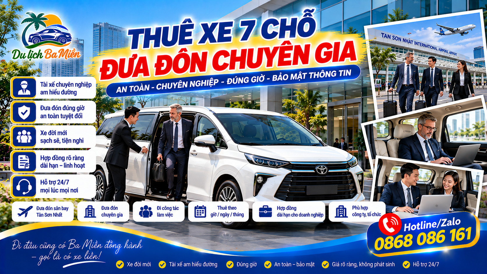 Thu&ecirc; Xe 7 Chỗ Chở Chuy&ecirc;n Gia